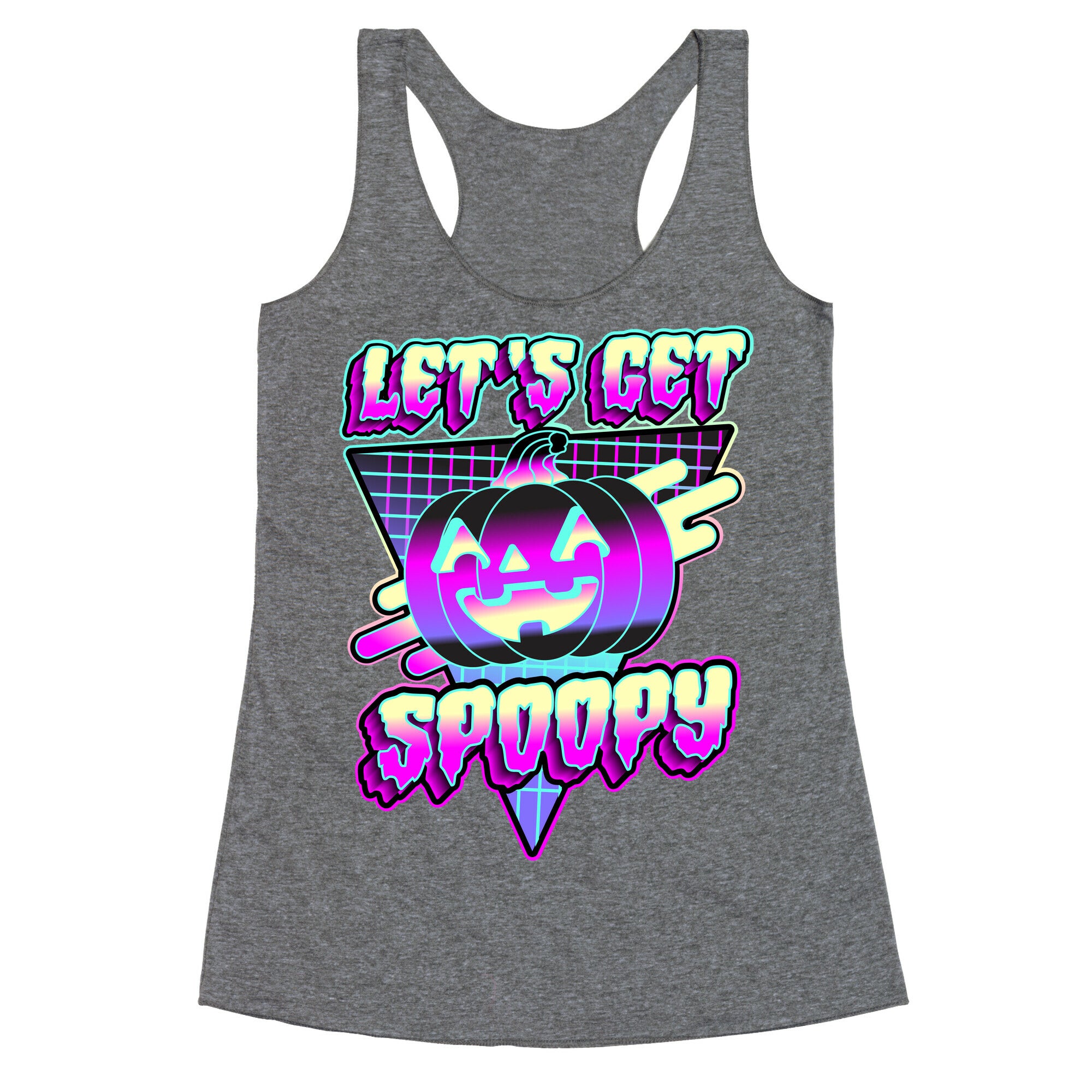 Retrowave Let's Get Spoopy Racerback Tank