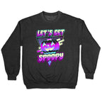 Retrowave Let's Get Spoopy Crewneck Sweatshirt
