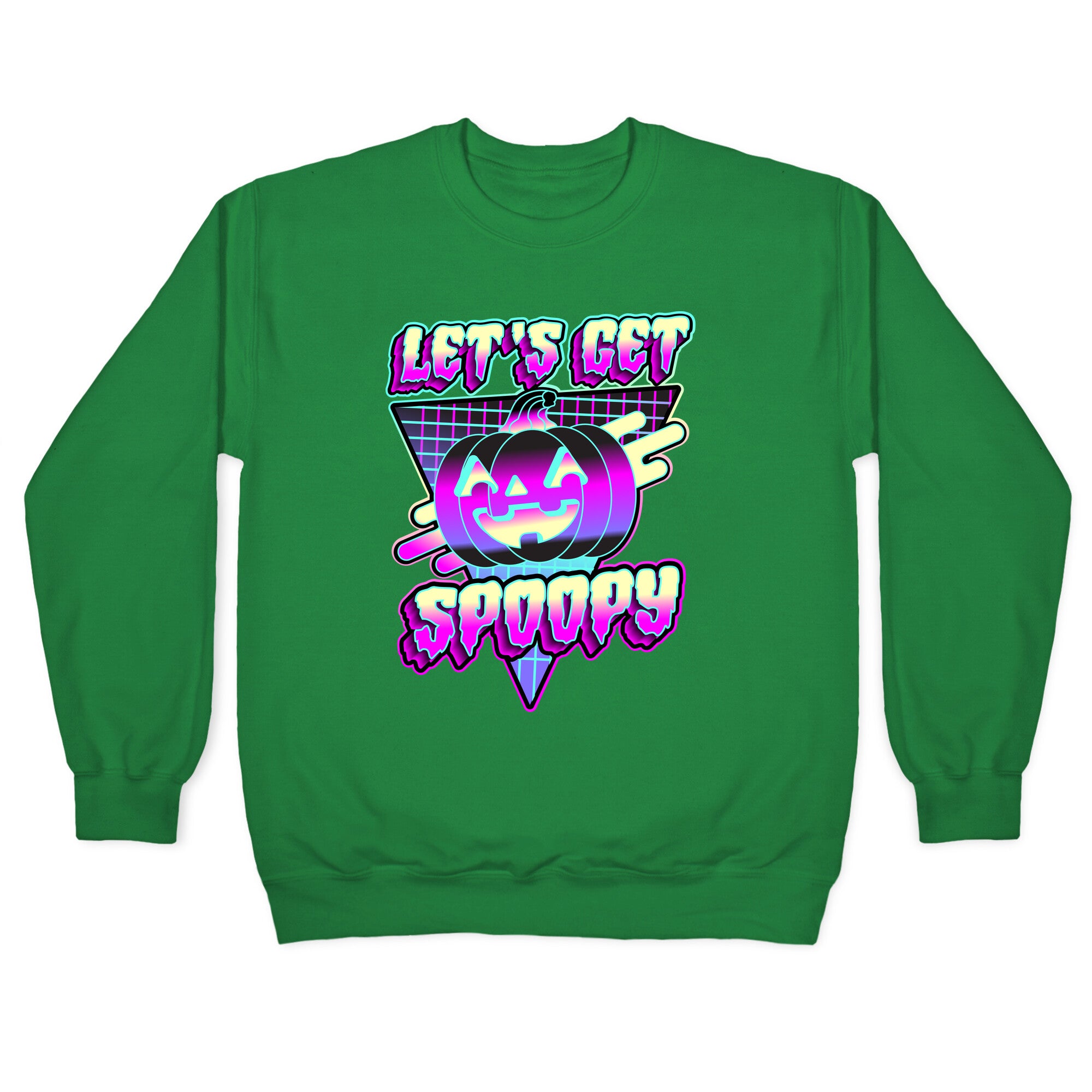 Retrowave Let's Get Spoopy Crewneck Sweatshirt