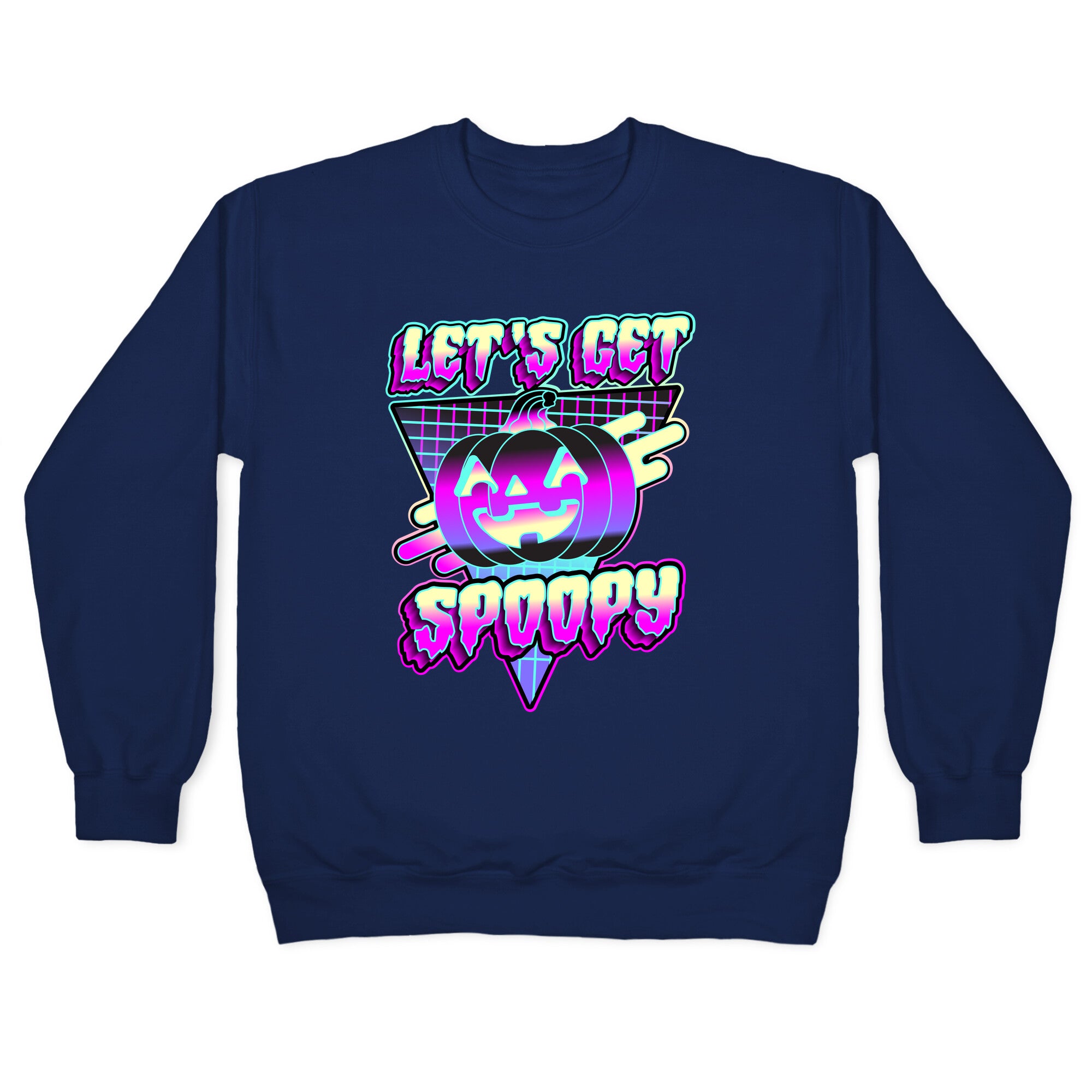 Retrowave Let's Get Spoopy Crewneck Sweatshirt