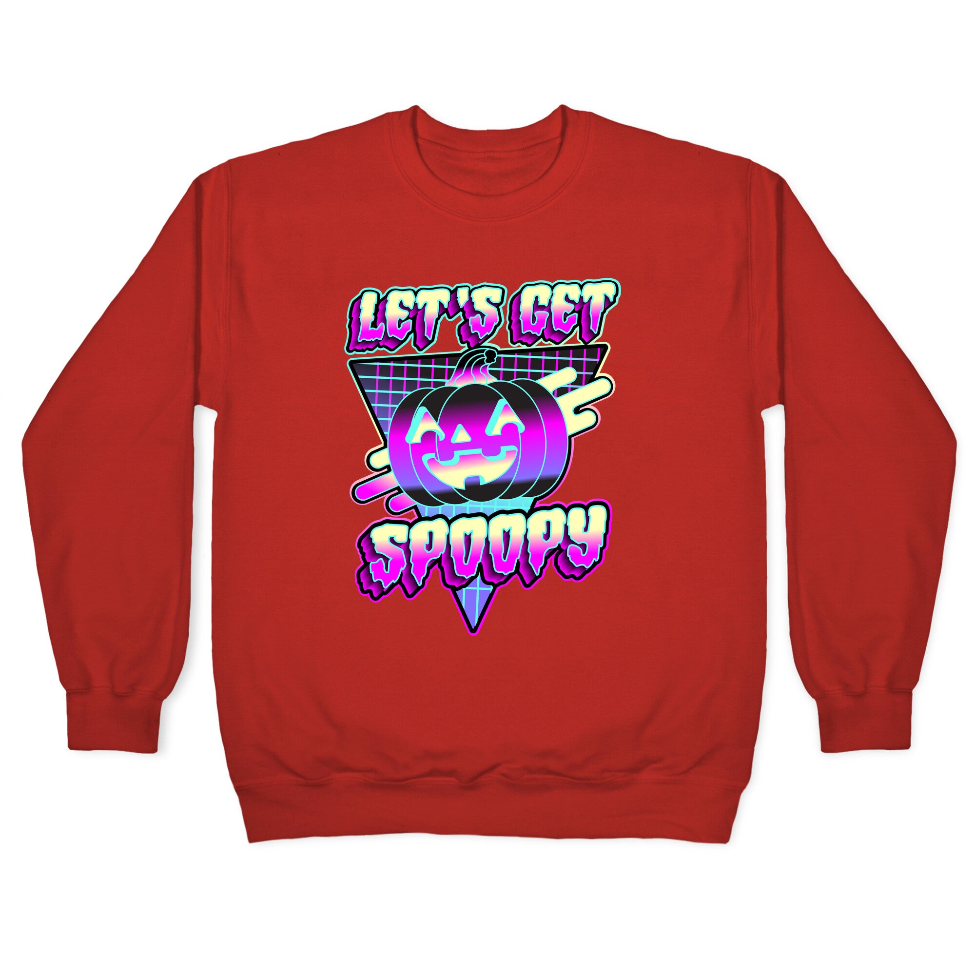 Retrowave Let's Get Spoopy Crewneck Sweatshirt