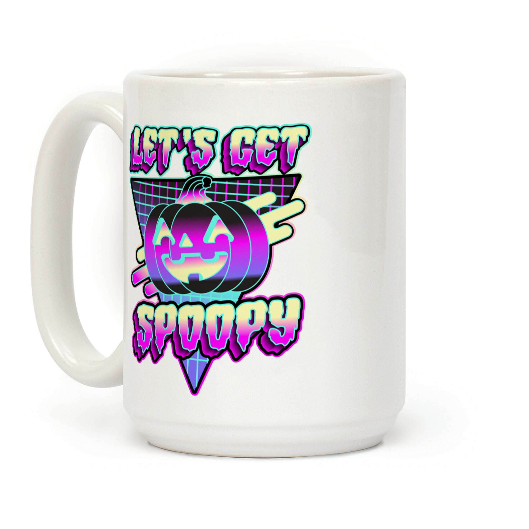 Retrowave Let's Get Spoopy Coffee Mug