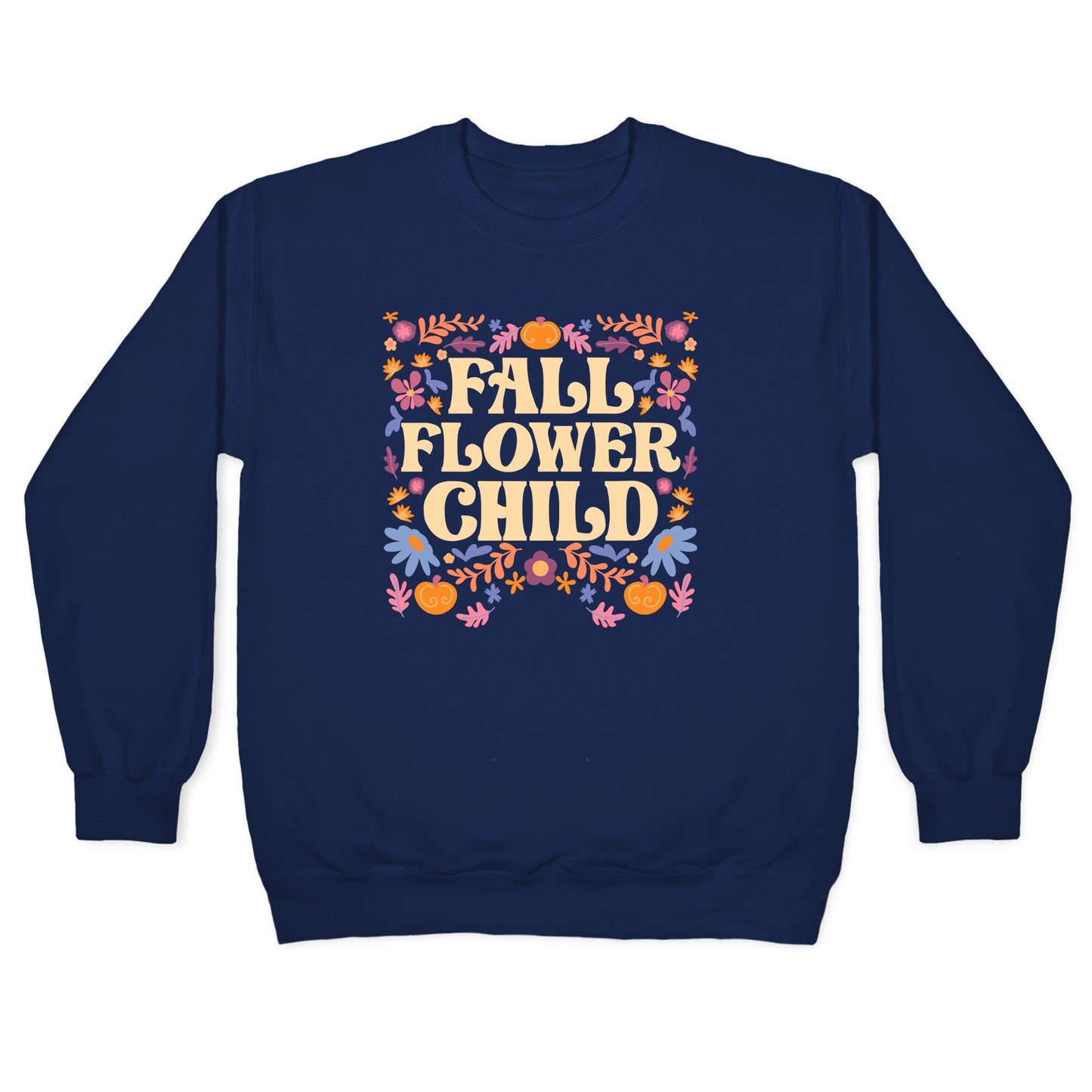Fall Flower Child Crewneck Sweatshirt
