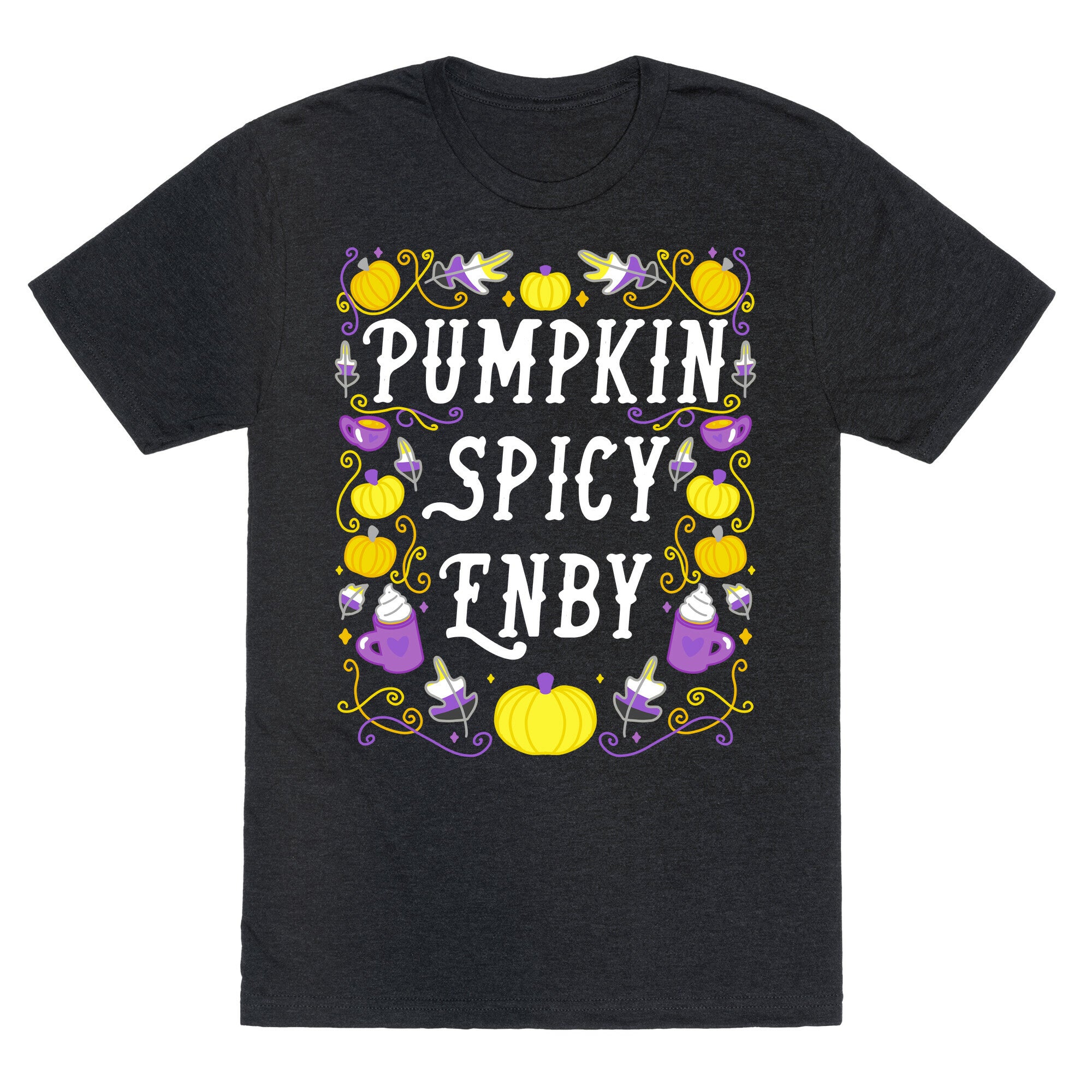 Pumpkin Spicy Enby Unisex Triblend Tee