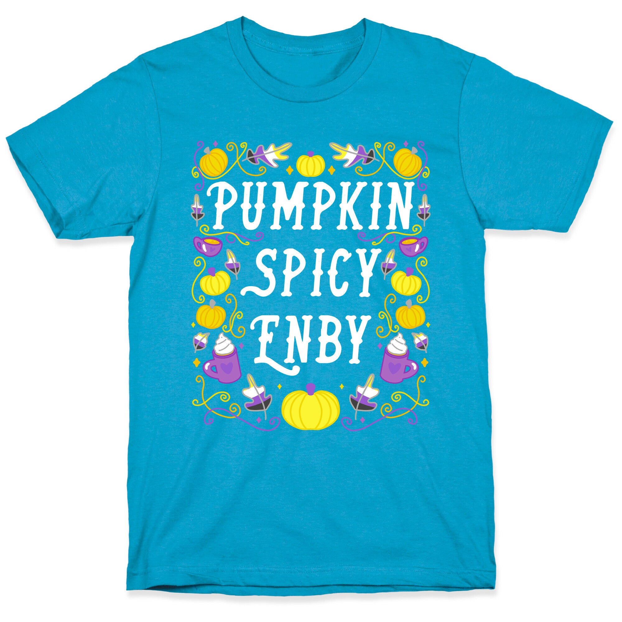Pumpkin Spicy Enby Unisex Triblend Tee