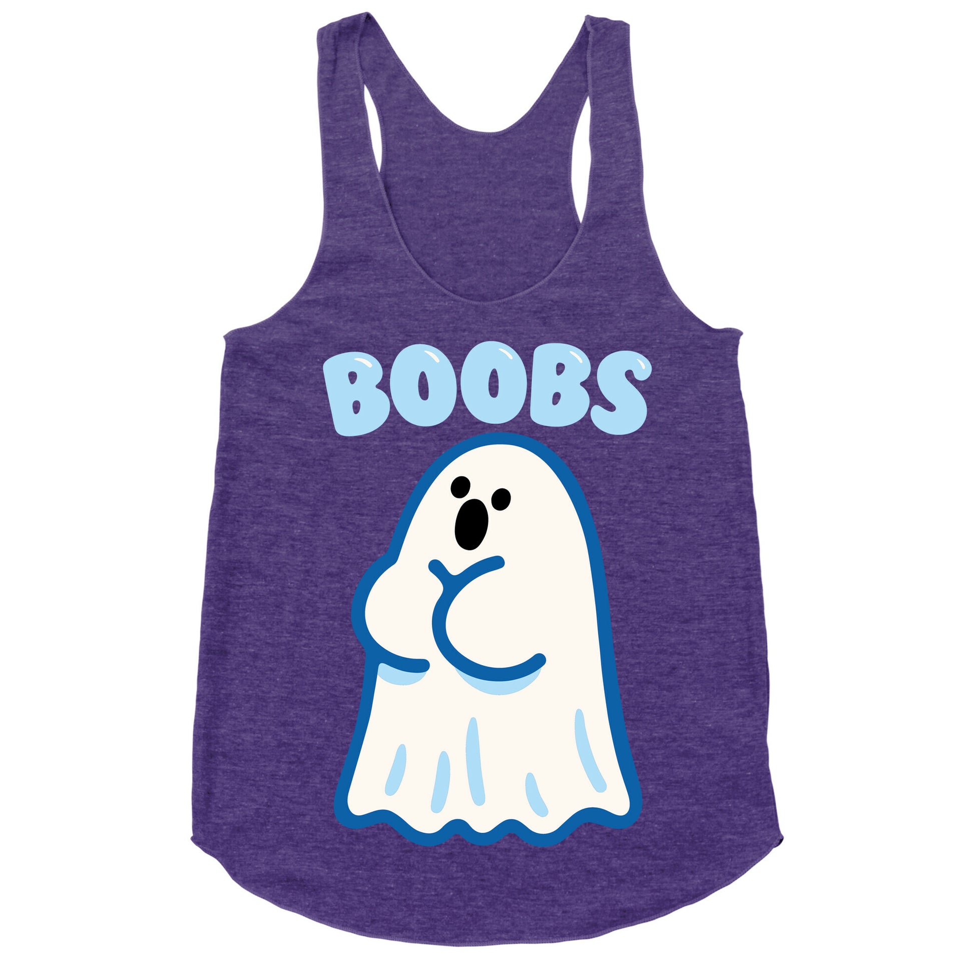Boobs Ghost Racerback Tank