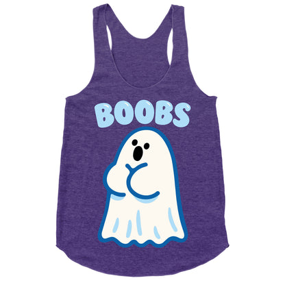 Boobs Ghost Racerback Tank