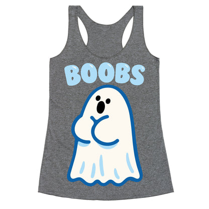 Boobs Ghost Racerback Tank