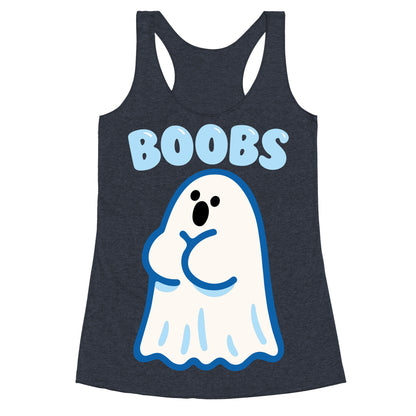 Boobs Ghost Racerback Tank