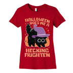 Halloween Does Me A Hecking Frighten Women's Cotton Tee