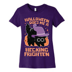 Halloween Does Me A Hecking Frighten Women's Cotton Tee