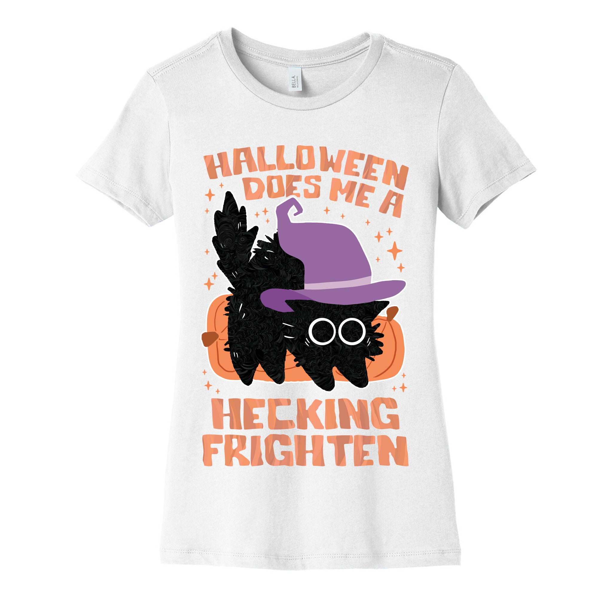 Halloween Does Me A Hecking Frighten Women's Cotton Tee
