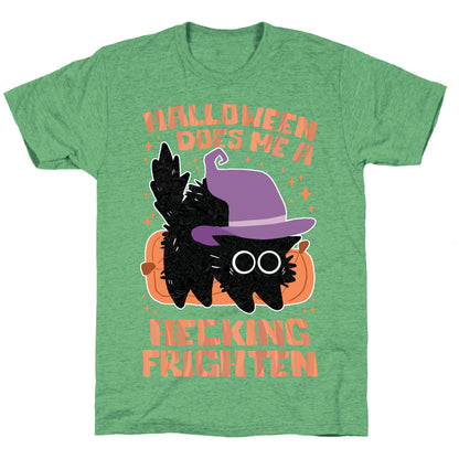 Halloween Does Me A Hecking Frighten Unisex Triblend Tee