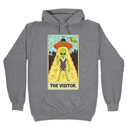 The Visitor Alien Tarot Card Hoodie