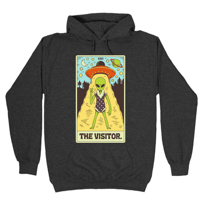 The Visitor Alien Tarot Card Hoodie