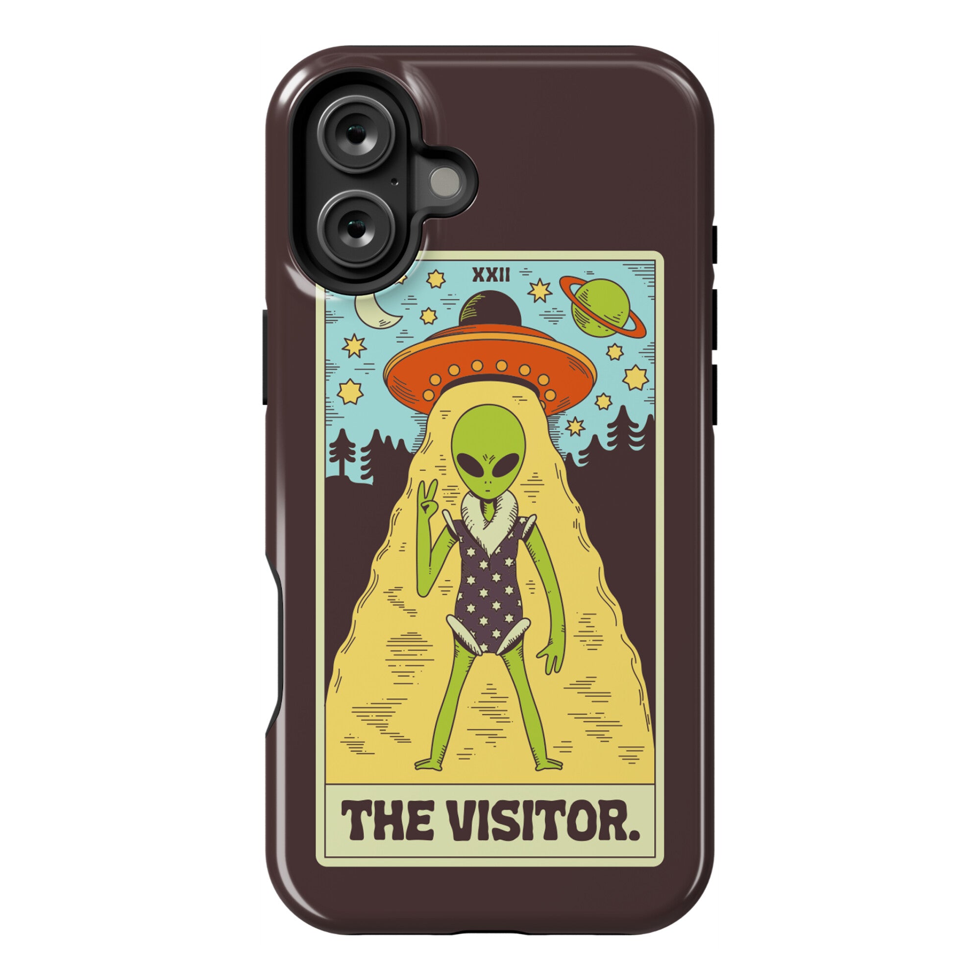 The Visitor Alien Tarot Card Phone Case