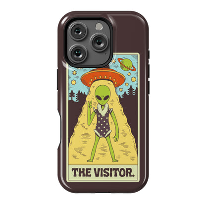 The Visitor Alien Tarot Card Phone Case