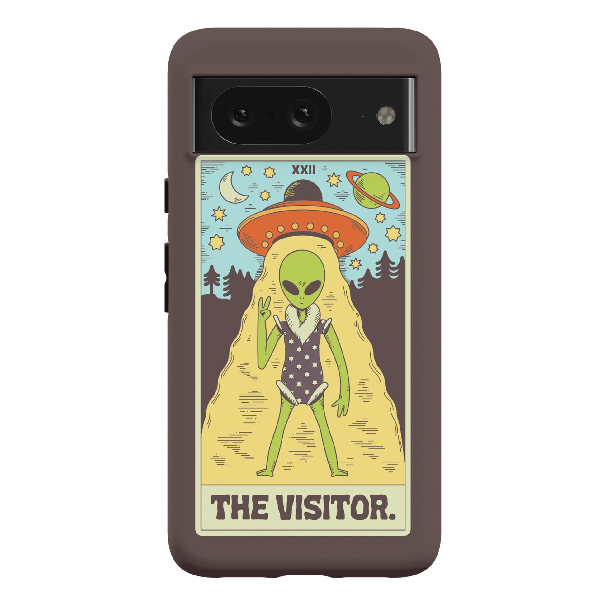 The Visitor Alien Tarot Card Phone Case