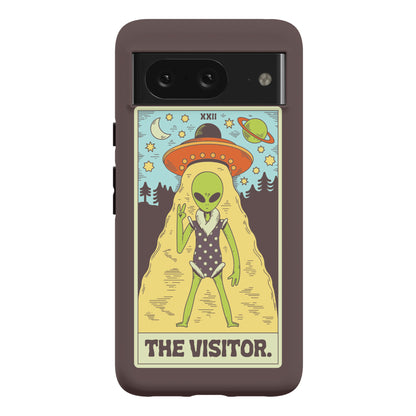 The Visitor Alien Tarot Card Phone Case