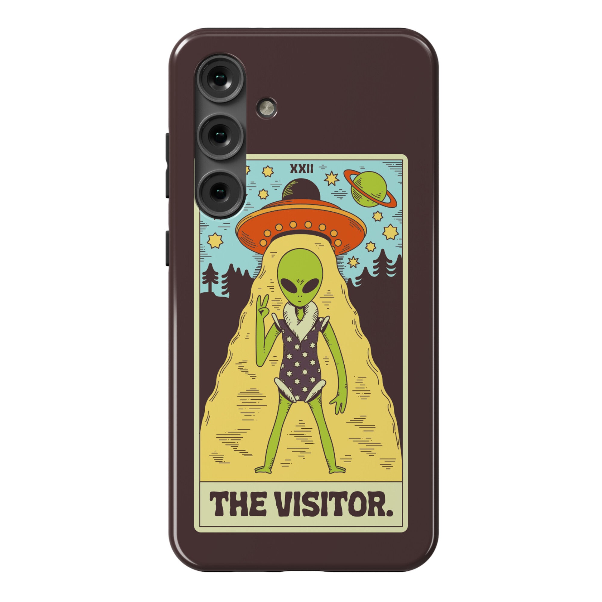 The Visitor Alien Tarot Card Phone Case
