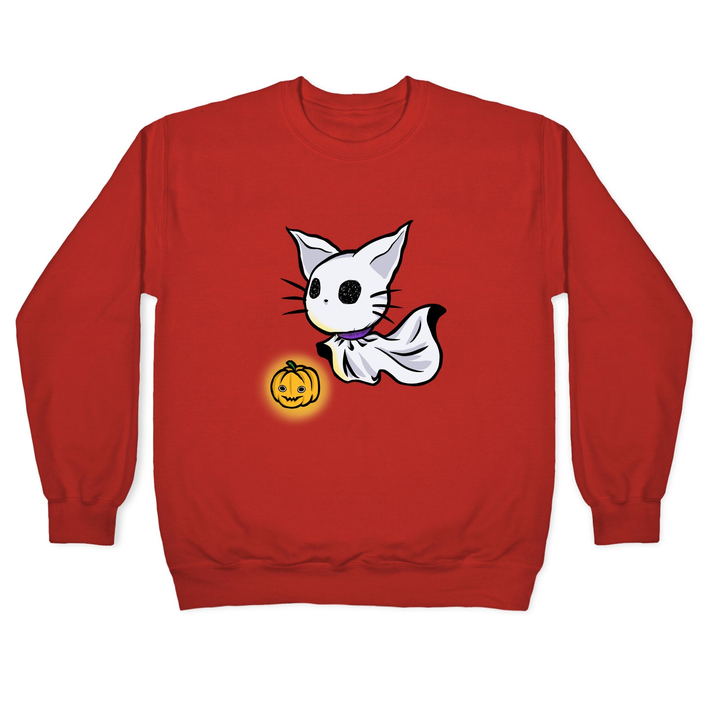 Ghost Cat Crewneck Sweatshirt