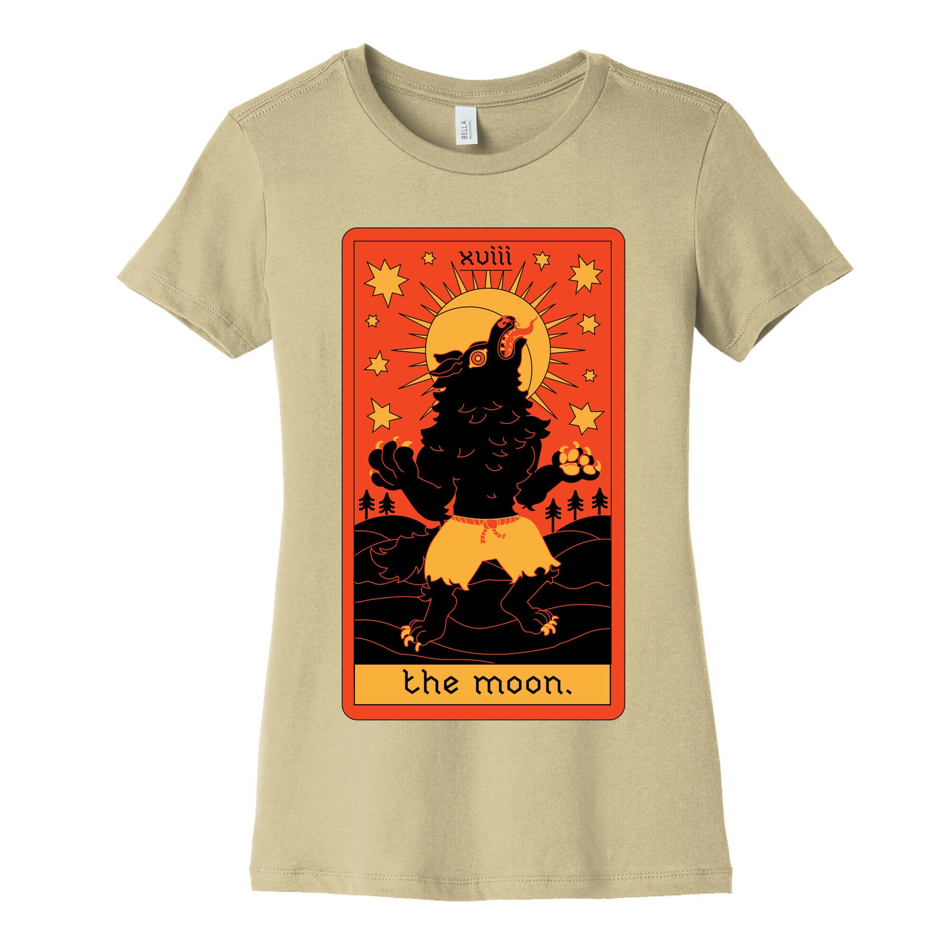 The Moon Werewolf Tarot Women's Cotton Tee