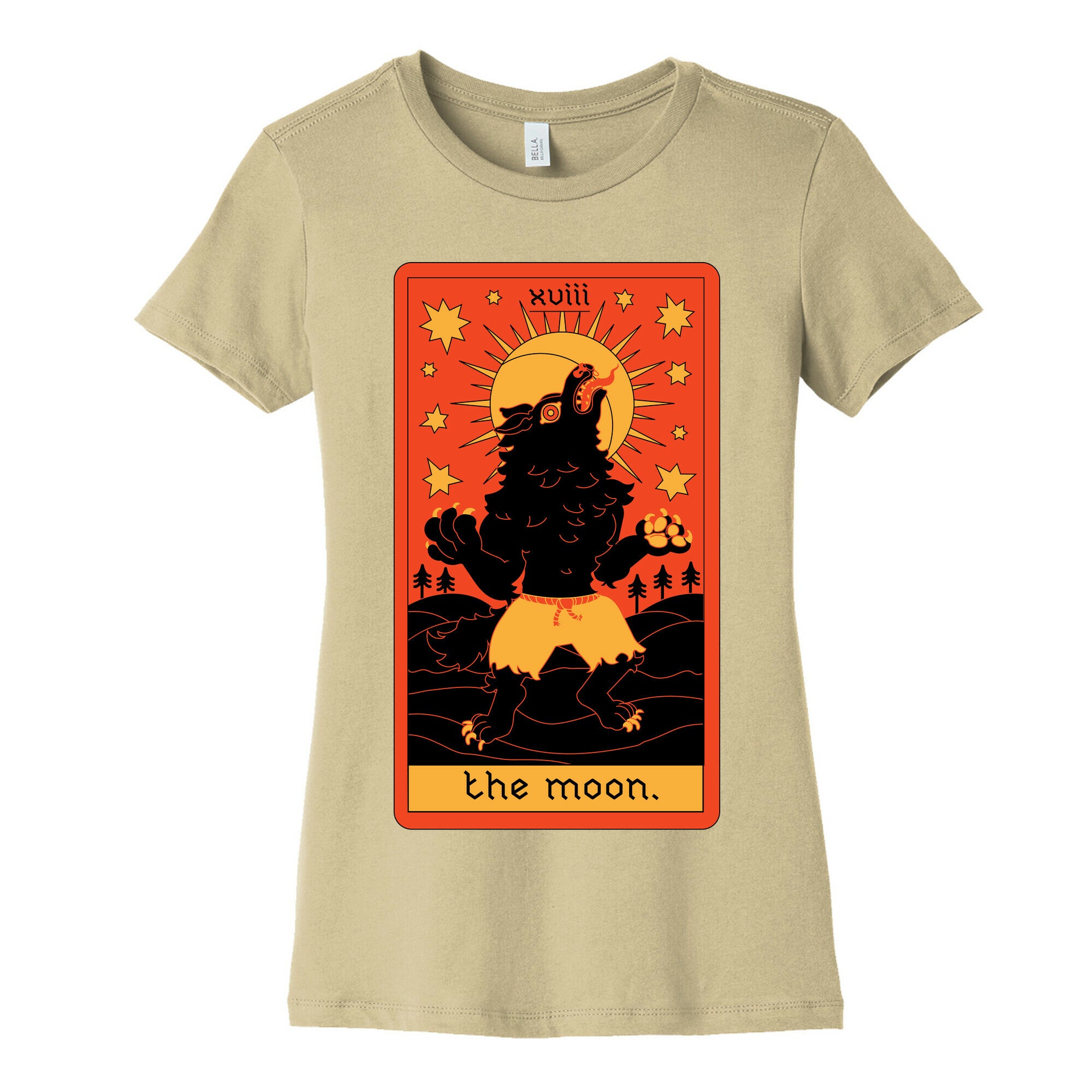 The Moon Werewolf Tarot Women's Cotton Tee