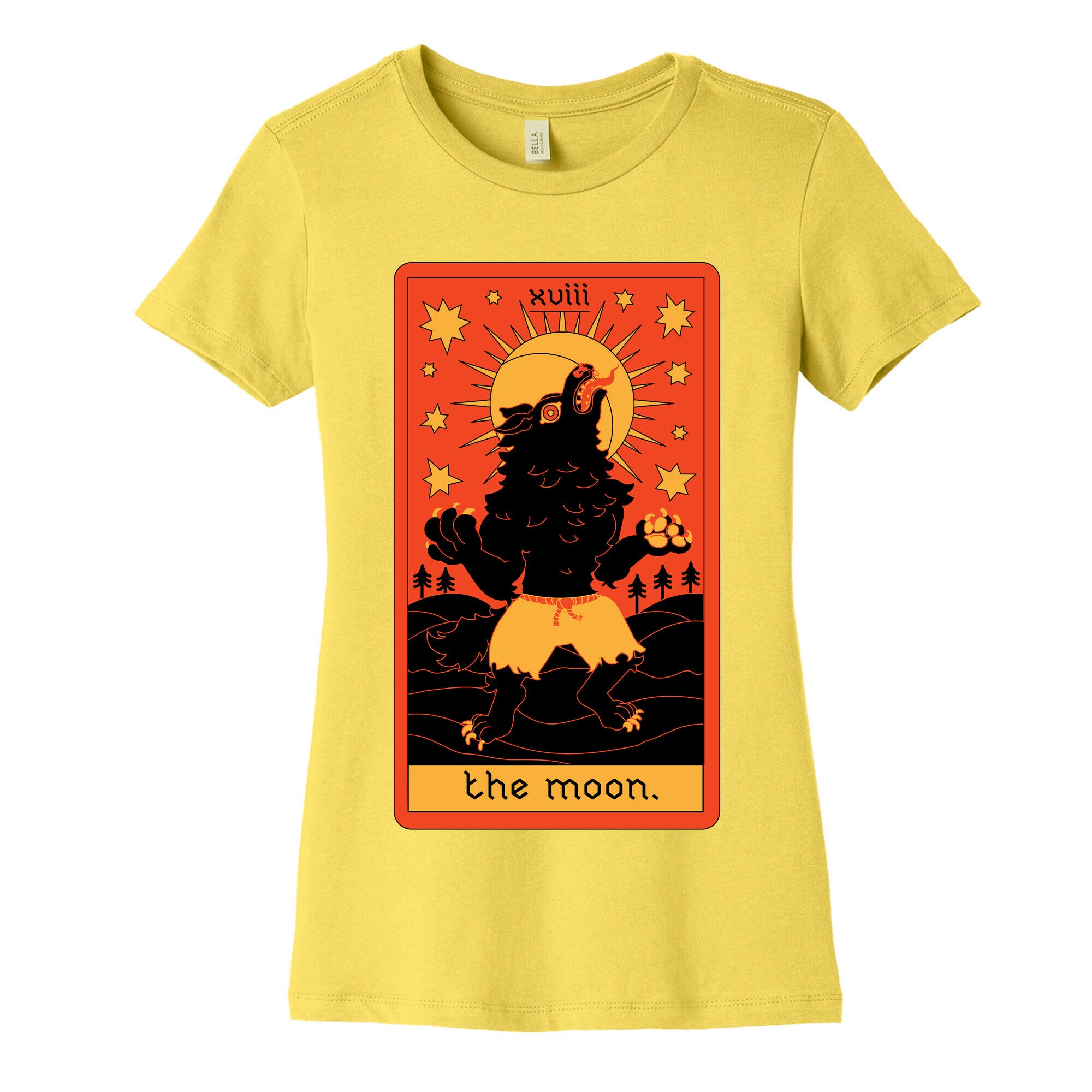 The Moon Werewolf Tarot Women's Cotton Tee
