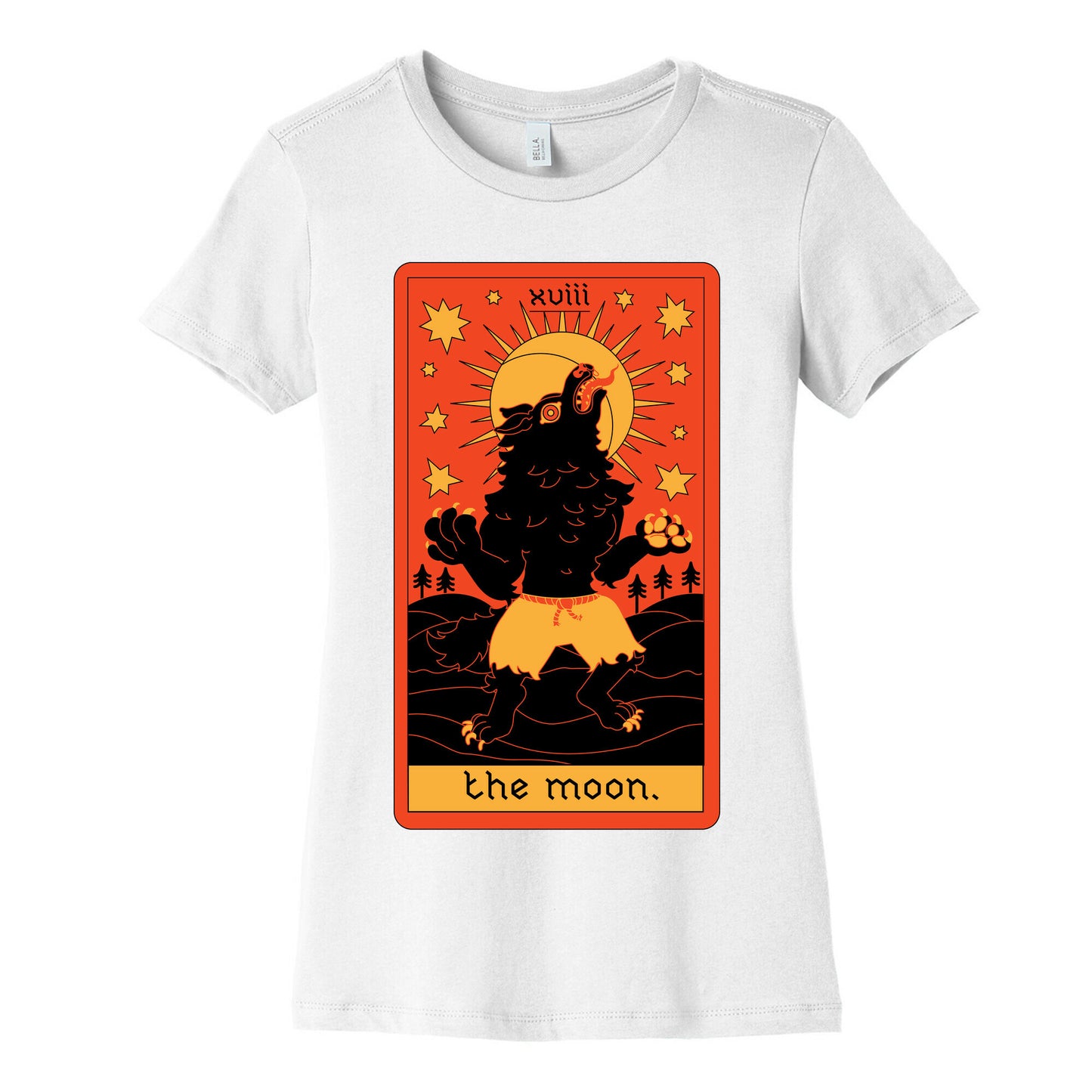 The Moon Werewolf Tarot Women's Cotton Tee