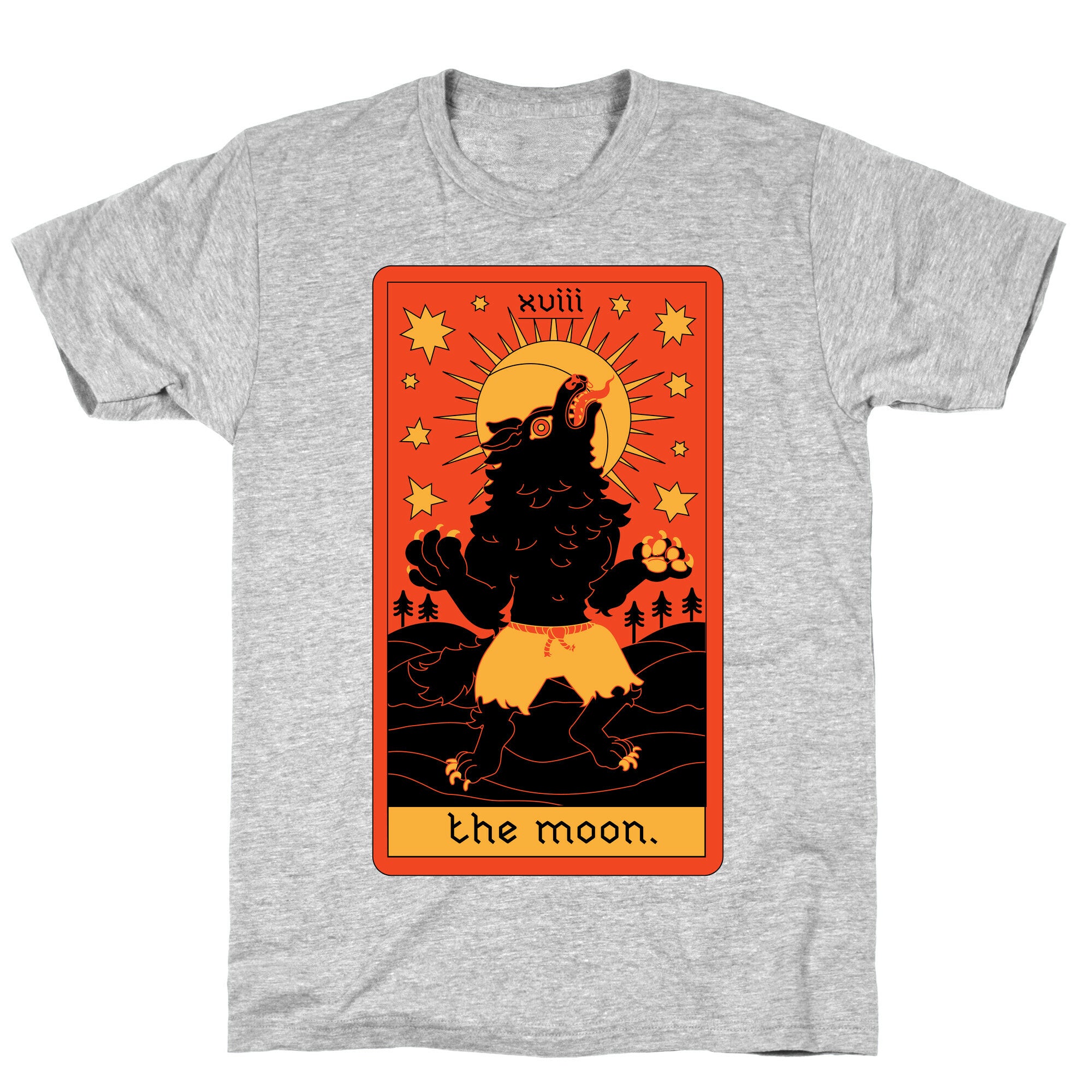 The Moon Werewolf Tarot T-Shirt