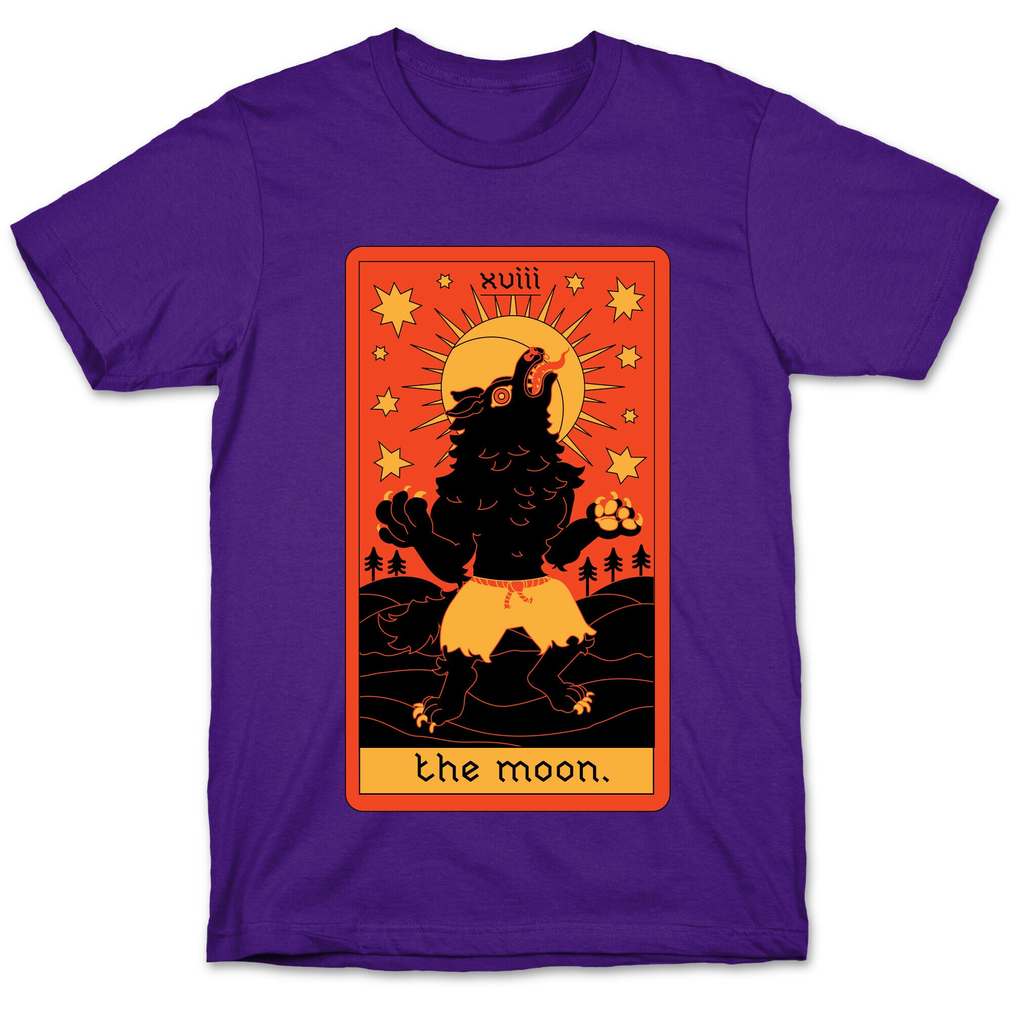 The Moon Werewolf Tarot T-Shirt