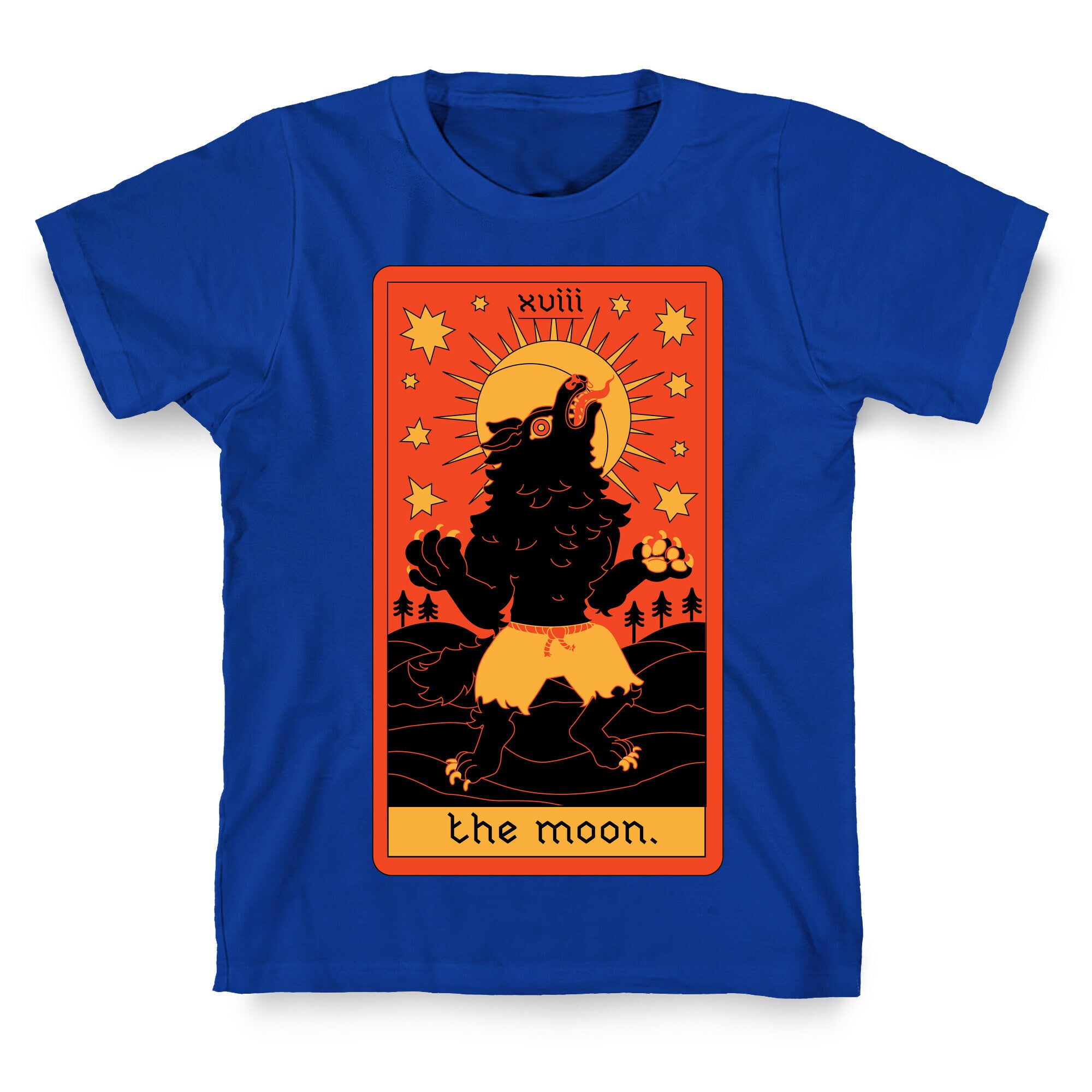 The Moon Werewolf Tarot T-Shirt