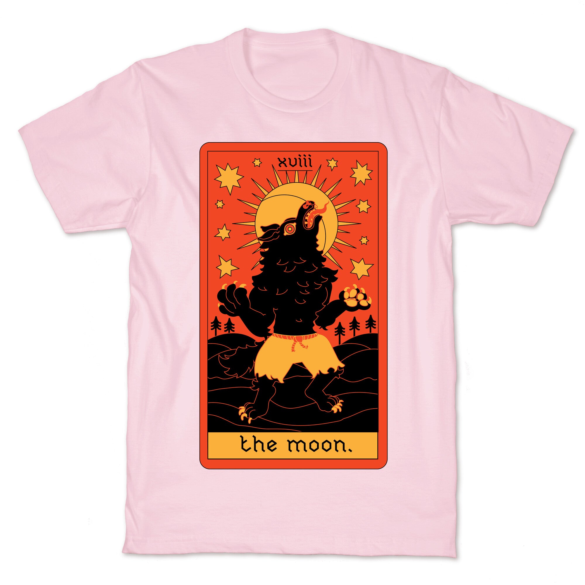 The Moon Werewolf Tarot T-Shirt
