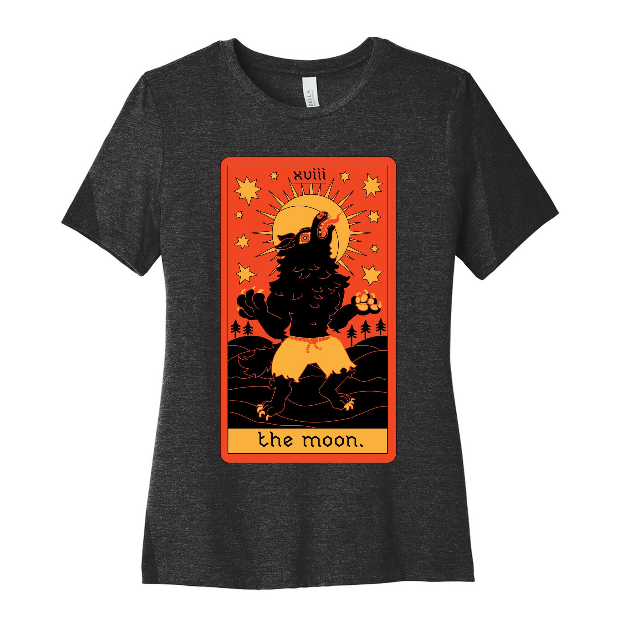 The Moon Werewolf Tarot Women's Cotton Tee