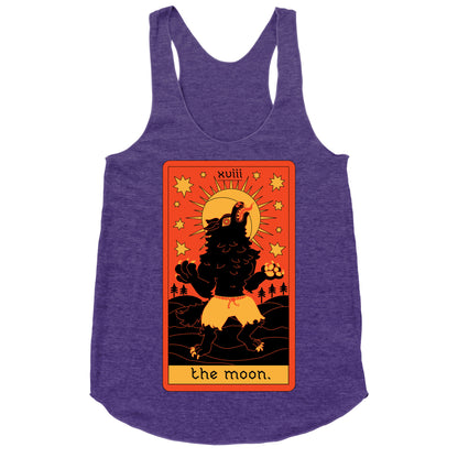The Moon Werewolf Tarot Racerback Tank
