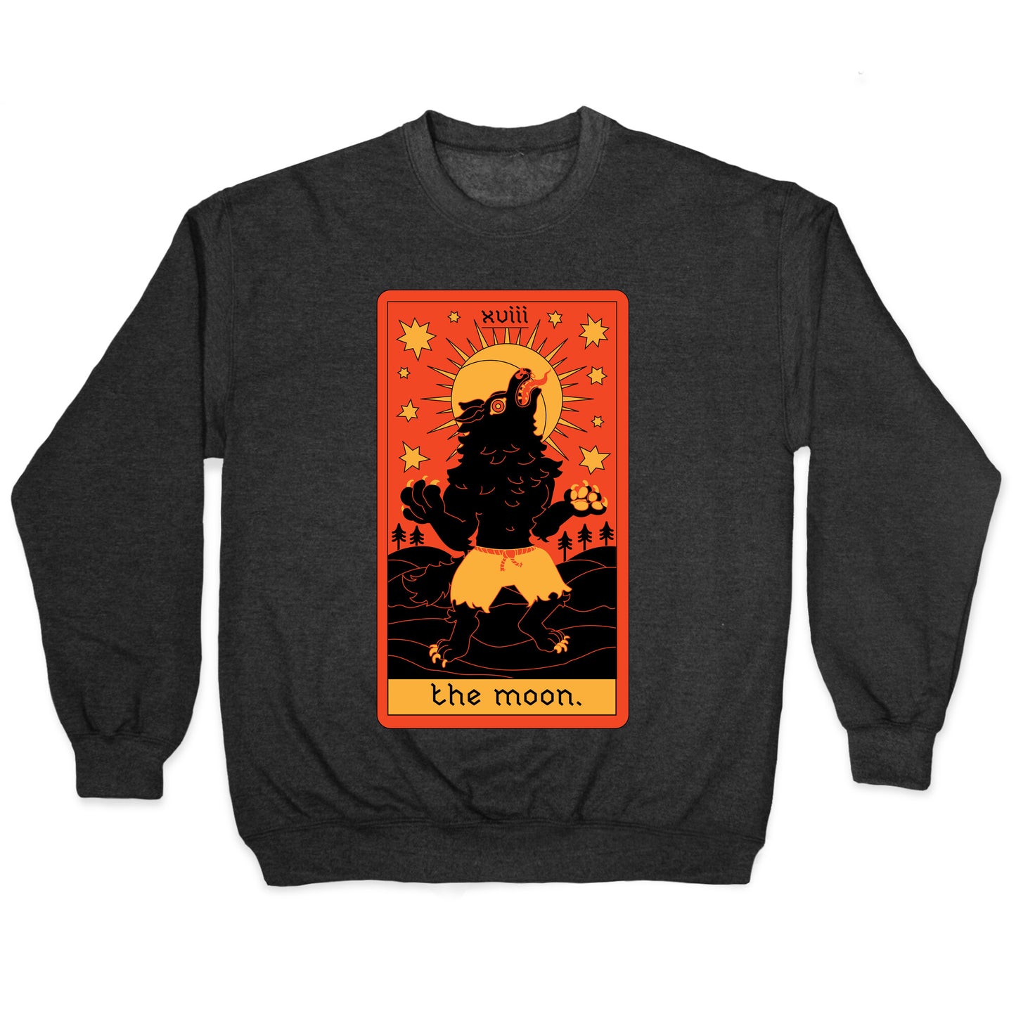 The Moon Werewolf Tarot Crewneck Sweatshirt