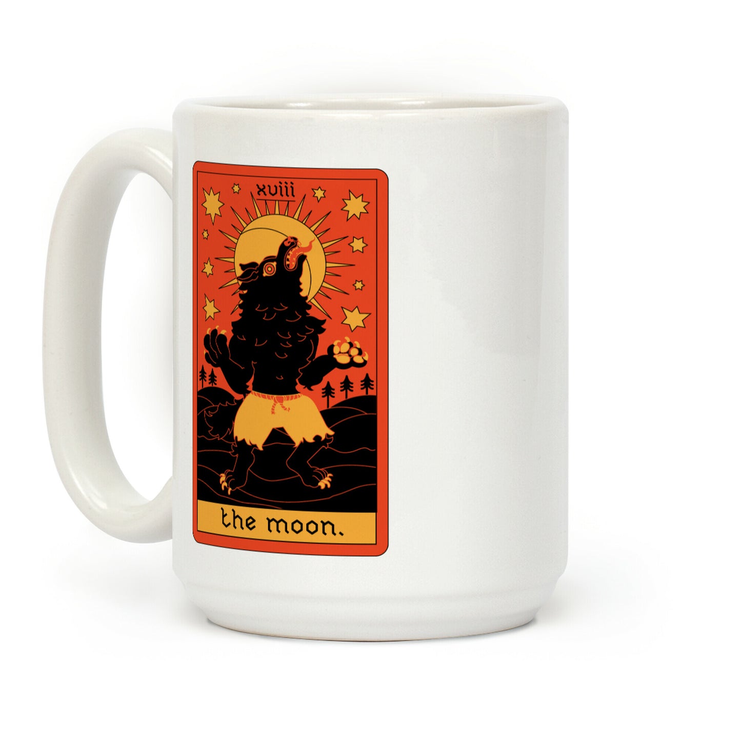 The Moon Werewolf Tarot Coffee Mug