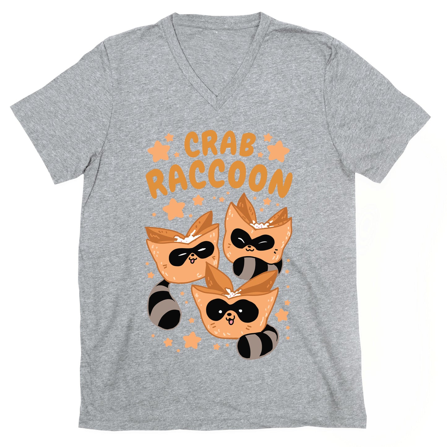 Crab Raccoon V-Neck