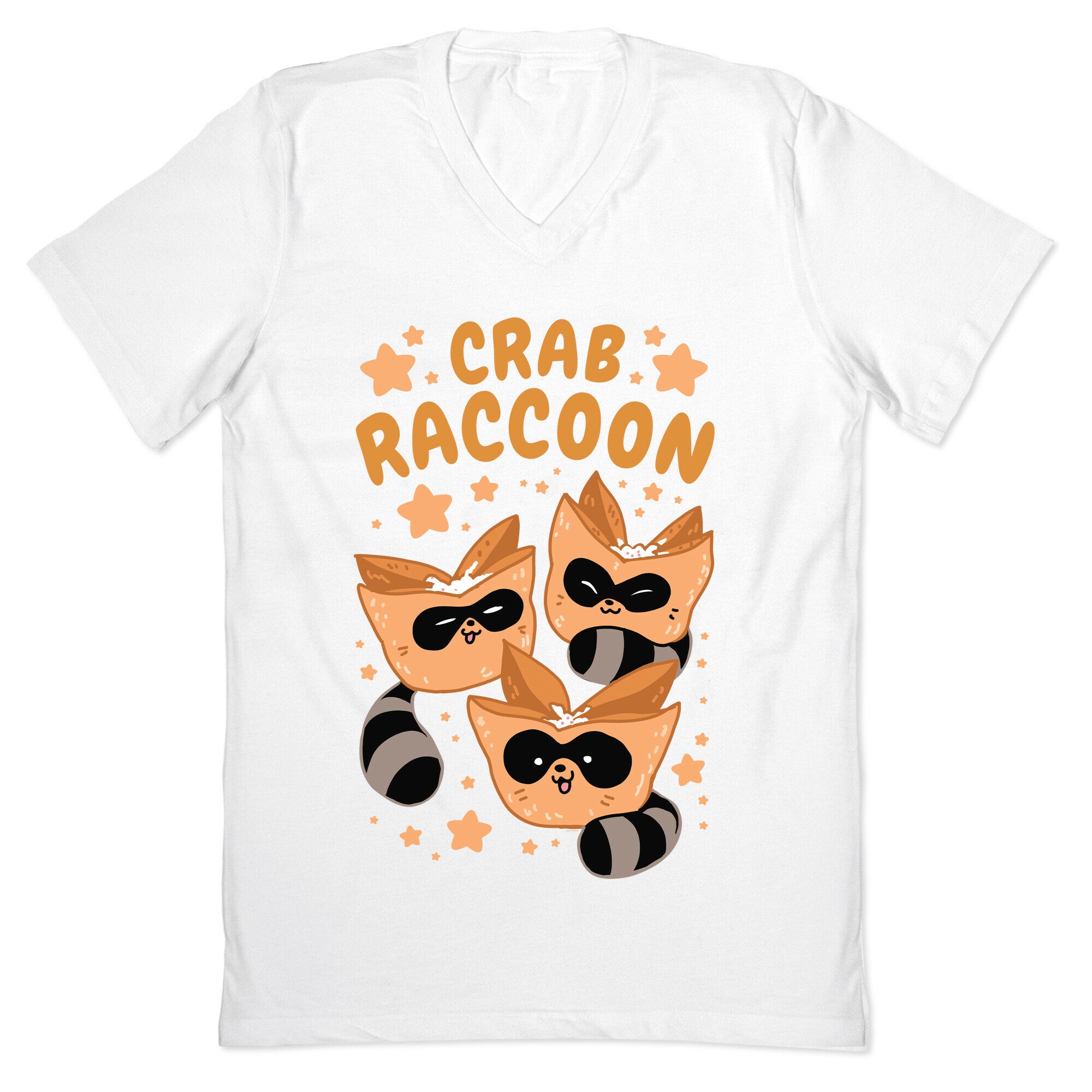 Crab Raccoon V-Neck