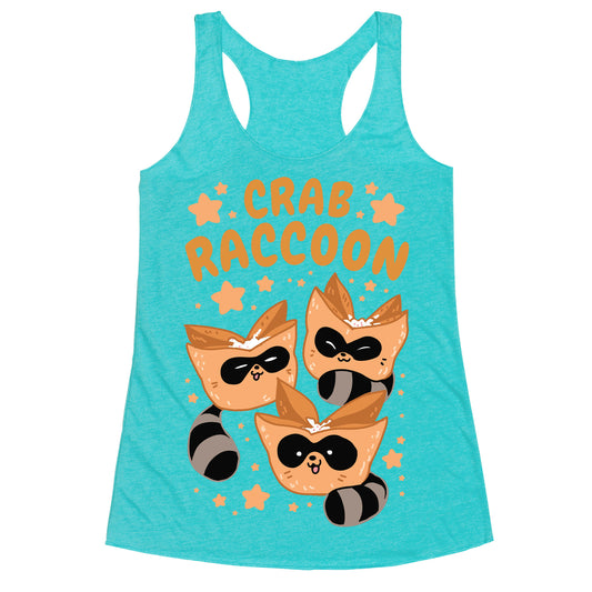 Crab Raccoon Racerback Tank