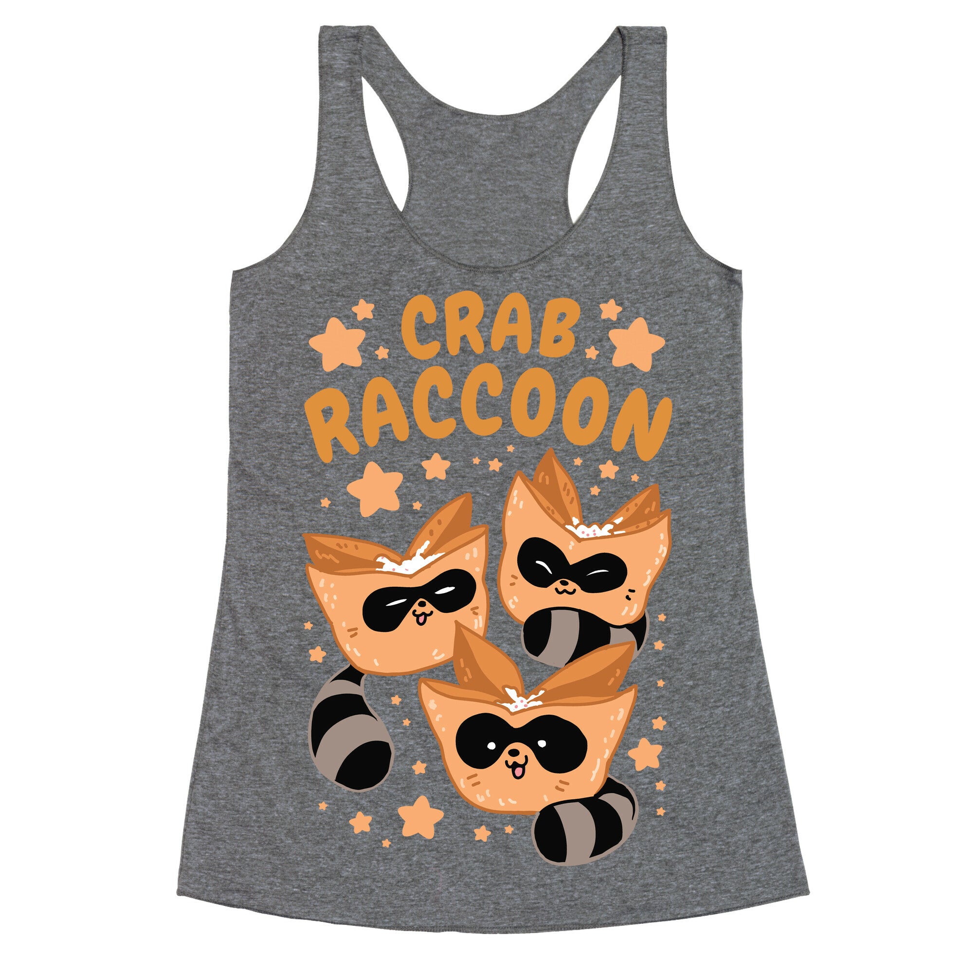 Crab Raccoon Racerback Tank