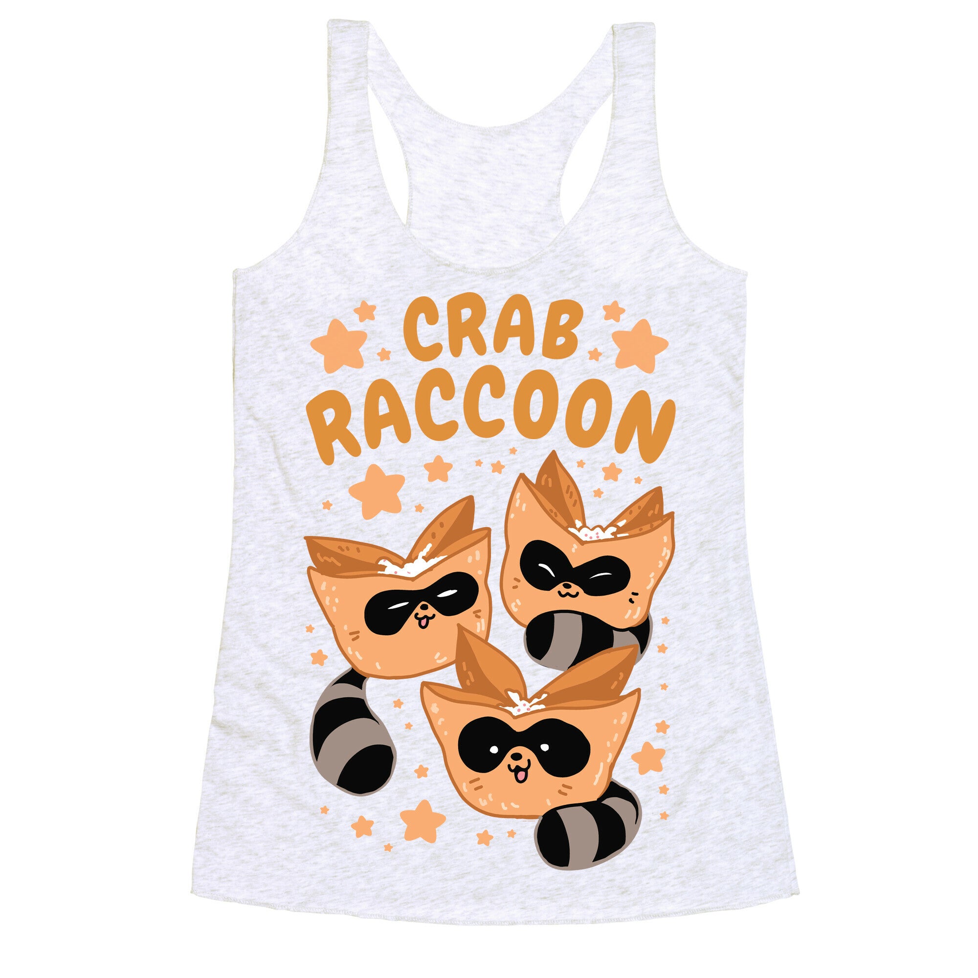 Crab Raccoon Racerback Tank