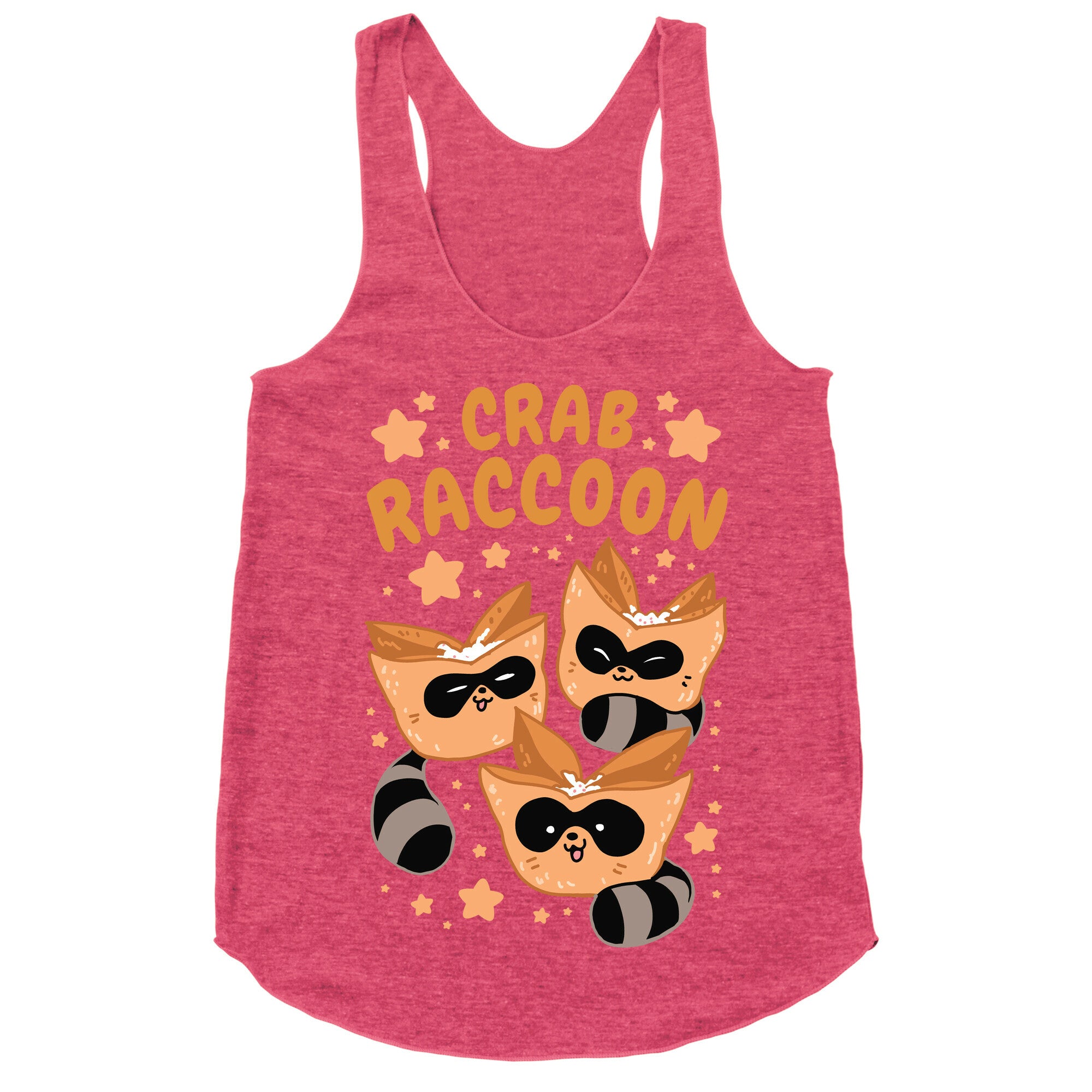 Crab Raccoon Racerback Tank
