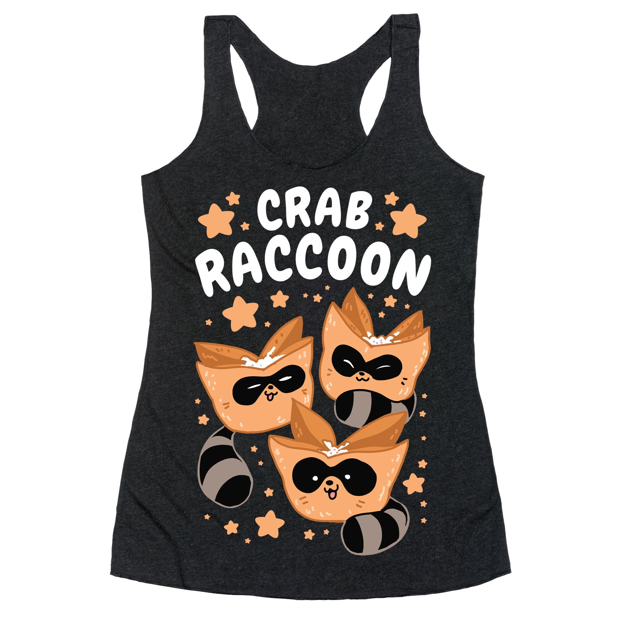 Crab Raccoon Racerback Tank
