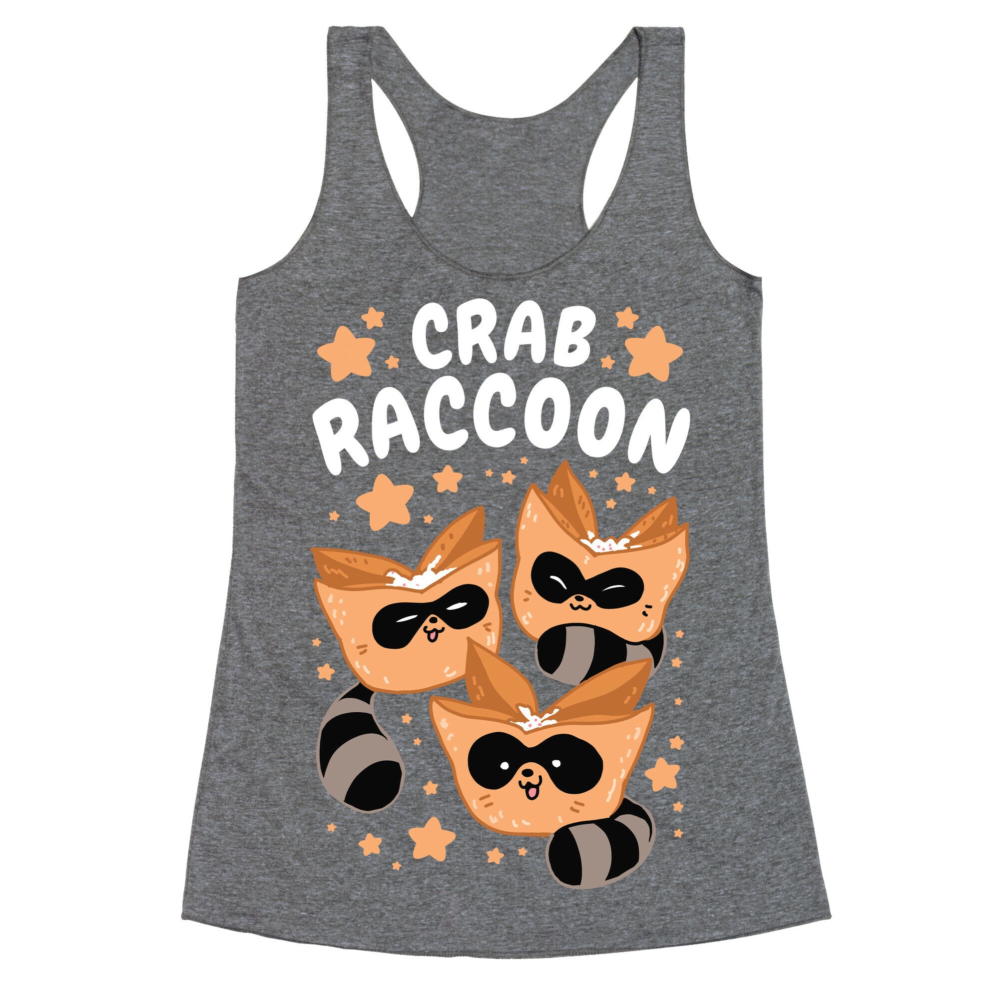 Crab Raccoon Racerback Tank