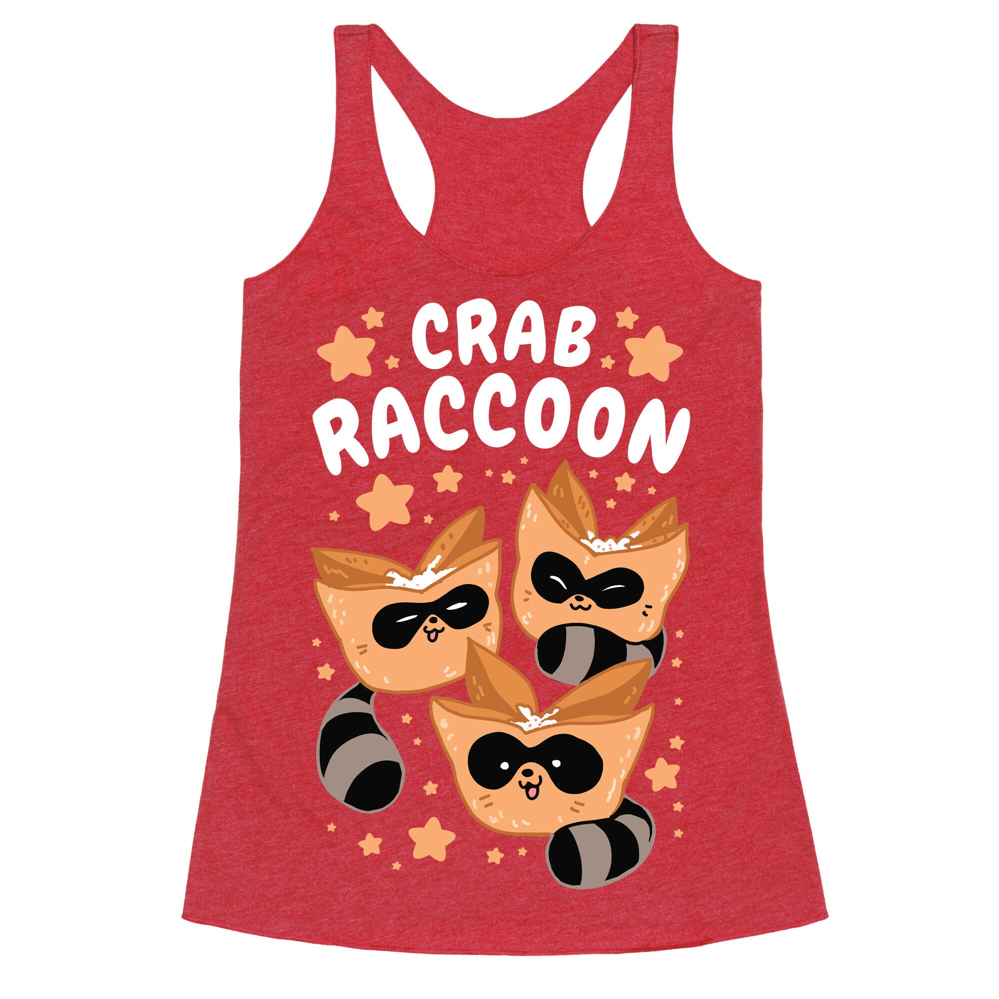 Crab Raccoon Racerback Tank