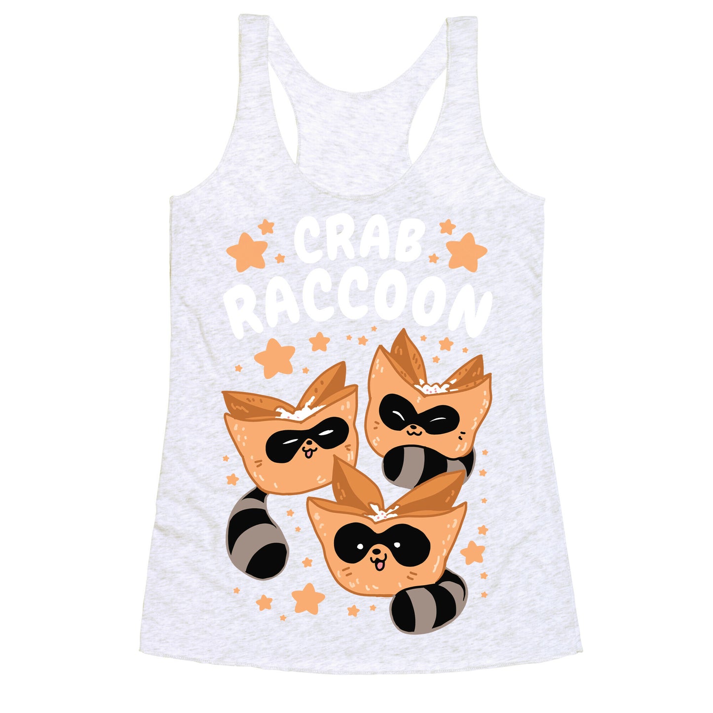 Crab Raccoon Racerback Tank