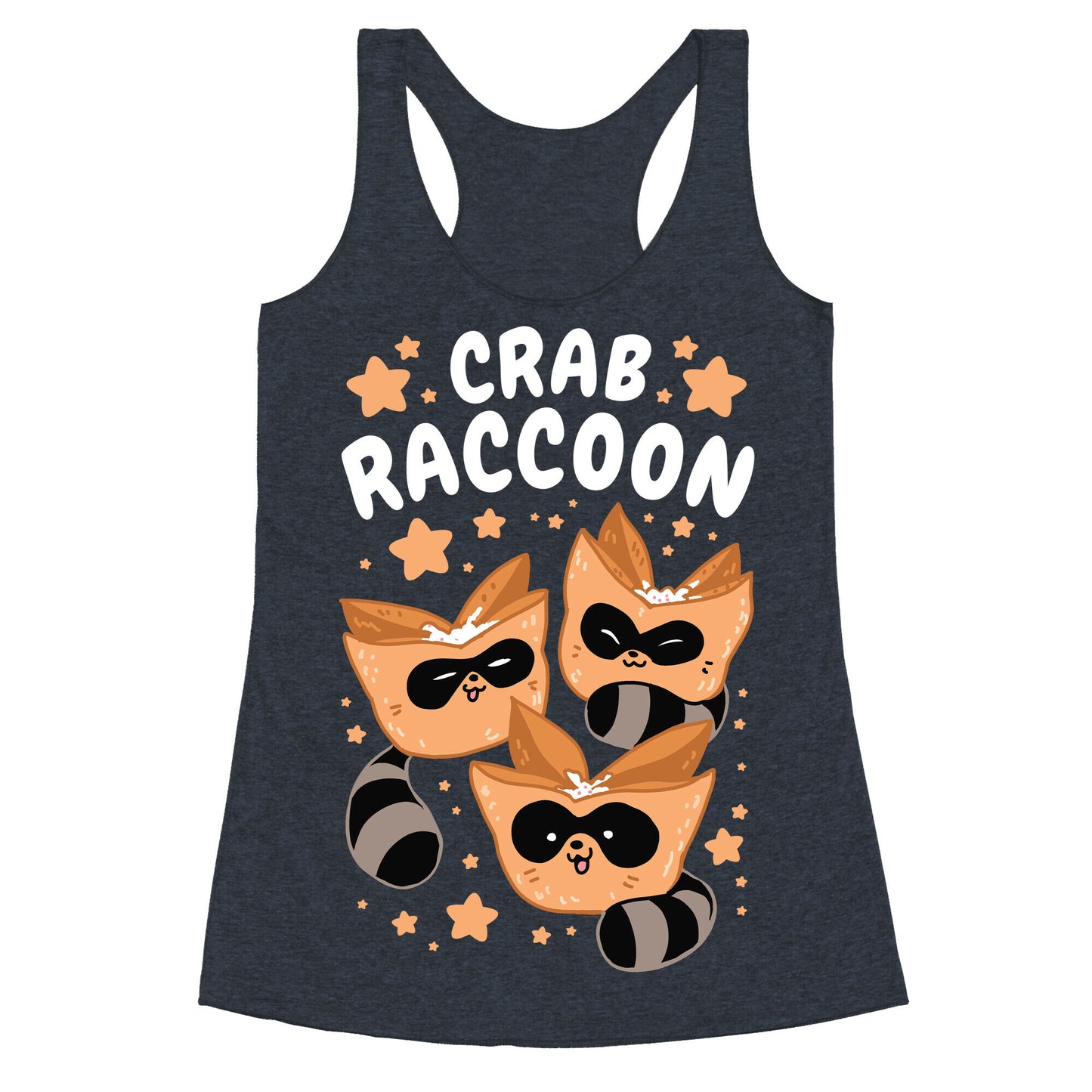 Crab Raccoon Racerback Tank