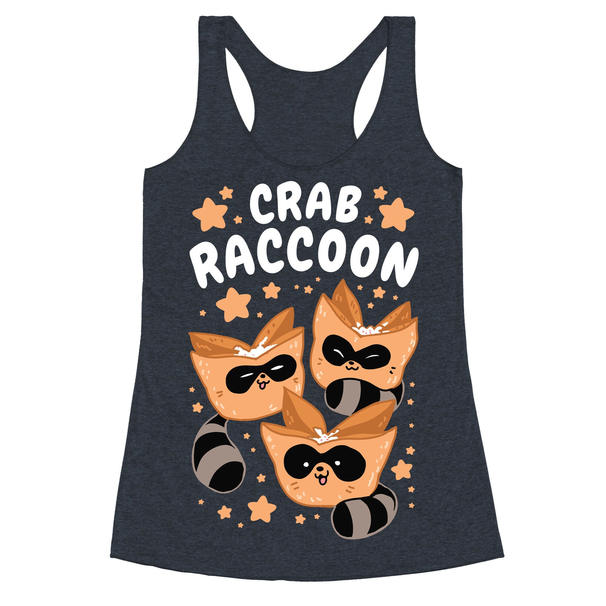 Crab Raccoon Racerback Tank
