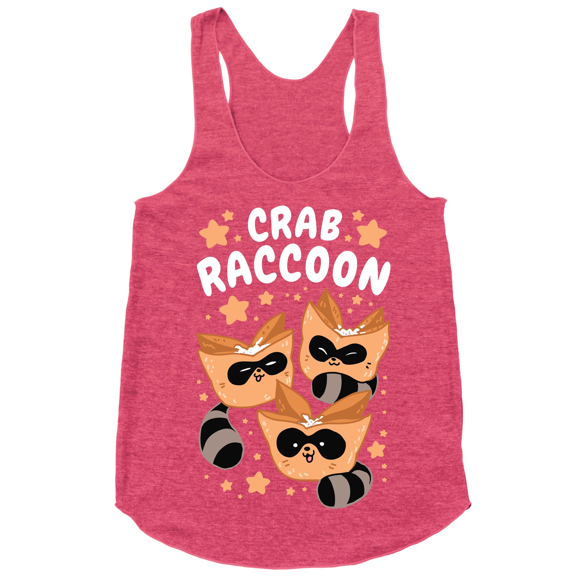 Crab Raccoon Racerback Tank